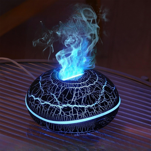Colorful Flame Fire Crack Aroma <b>Diffuser</b> Humidifier 7 Colors Flame Aroma <b>Diffuser</b> <b>Essential</b> <b>Oil</b> Flame Air Humidifiers - Product Image 1