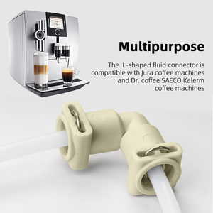 Juraに対応したL型ウォーターサーモブロックコネクタ全自動コーヒーメーカー用流体管 - Product Image 4