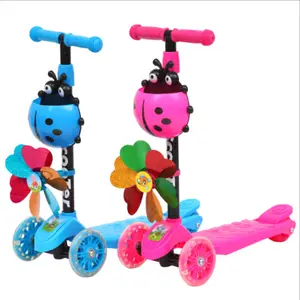 Patinete de 3 ruedas y 4 ruedas para niños, mini patinete de juguete para bebés, 2022
