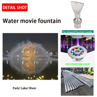 Fuente de agua comercial grande para exteriores Chaohua con pantalla 3D, proyección láser, espectáculo musical y de luces, para lagos y estanques de acero inoxidable