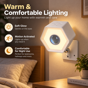 Lampe murale à détecteur de mouvement intelligent à télécommande, LED à intensité variable, rechargeable par type C, lumière PIR, design moderne blanc pour chambre à coucher - Product Image 1