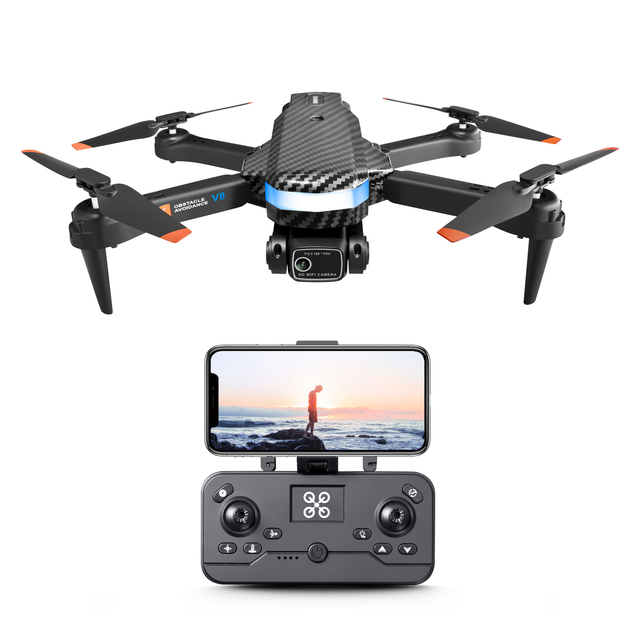 New Style V8 Optical Drone With Wifi 4k Hd Dual Camera 8K Drone Brushless Motor Upgrade Rc Quadcopters Flow Localization