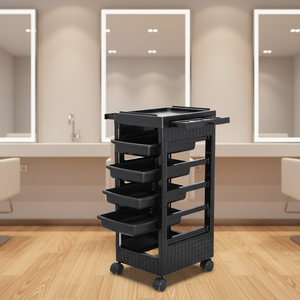 Chariot de salon moderne en plastique à <span class=keywords><strong>prix</strong></span> d'usine, 4 roues, durable, facile à déplacer, mobilier commercial - Product Image 1