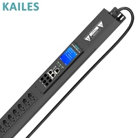 KAILES (KLS) Série K55 ZA PDU intelligent géré 32A Monophasé CA 20 prises brésiliennes Armoire d'instrumentation entièrement intelligente