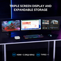 Mini PC Baru 2026 AMD Ryzen 5 6600H LPDDR5 RAM 16GB SSD PCIE 512GB Layar 4K UHD Desktop Bisnis Mini PC