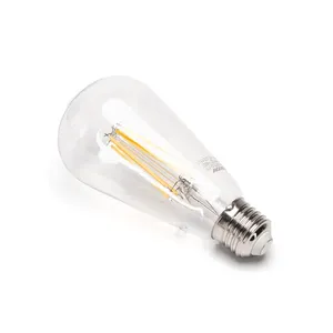 Bombilla LED de filamento ST64 E27 12W, transparente, eficiente para iluminación decorativa y ambiental en hogares y negocios. - Product Image 2
