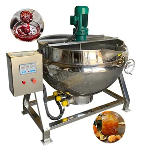 MY Mini 200 Liter 500 Liter Steam Vacuum Jam Make Machine Sauce Double Jacketed Kettle with Mixer