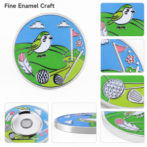Marqueur de balle de golf magnétique créatif à double face de forme irrégulière pour les cadeaux de parcours de golf et de tournois - Product Image 4