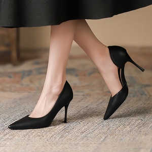 Tacchi alti 2025 nuove donne pompa da ufficio Sexy per feste <span class=keywords><strong>scarpe</strong></span> da sposa <span class=keywords><strong>grandi</strong></span> dimensioni da <span class=keywords><strong>donna</strong></span> tacchi di lusso - Product Image 4