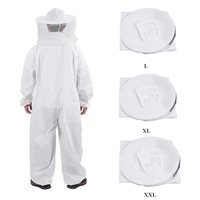 Combinaison d'apiculture blanche prête à l'emploi et chapeau Vêtements anti-piqûres avec support pour l'apiculture État neuf