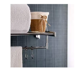 Estante organizador de ducha de latón montado en la pared de venta directa de fábrica con 1 año de garantía proveedor indio toallero de baño - Product Image 3