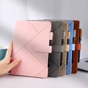 Einfache koreanische Version Business Notebook Notizblock A5 Unternehmen Treffen Rekord buch Arbeit Büro Schloss Tagebuch Notizbuch mit Druck Logo