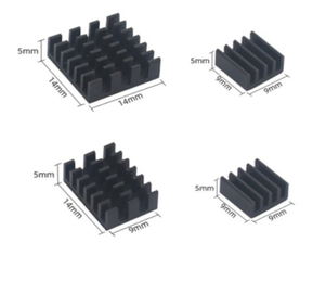 Raspberry <span class=keywords><strong>Pi</strong></span> 4B aluminium koellichaam voor het bord, met warmteafvoerende lijm aan de achterkant, set van 4 stuks - Product Image 2