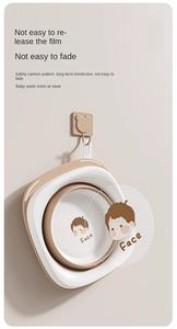 Pot en plastique de voyage Portable épaissi <span class=keywords><strong>pliable</strong></span> à suspendre pour dortoir ménage bébé visage et lavage des pieds produits de bain - Product Image 6