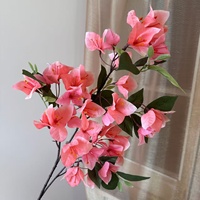 Fleurs artificielles de bougainvillier, décorations végétales en tissu de soie polyester, verdure pour une ambiance florale, arrangements floraux