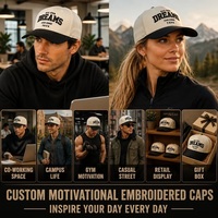 Gorra de Béisbol Personalizada de Dos Tonos con Bordado Varsity Dreams, Ajustable, Venta al Por Mayor, OEM, MOQ Bajo