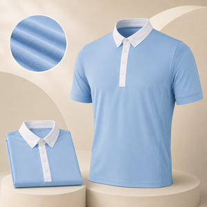 Camiseta de Polo para Equitación, OEM, 88% Poliéster, 12% Elastano, Secado Rápido, Elástica, para Competencia, Entrenamiento, Alto Rendimiento, con Logotipo Personalizado - Product Image 2