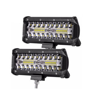 Nouvelle barre lumineuse de travail LED 120W 7 pouces 12V à faisceau combiné spot et large pour véhicules tout-terrain 4x4, camions et SUV - Product Image 1