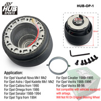 HUB Sports Kit d'adaptateur de patron à dégagement rapide de moyeu de volant à 6 boulons pour Volkswagen/Renault/Opel/Land Rover/Chevrolet/FIAT Etc.