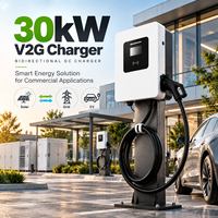 EVEGO Nouveau chargeur mural bidirectionnel V2G DC 30 kW pour flotte de véhicules électriques avec câble de 5 m