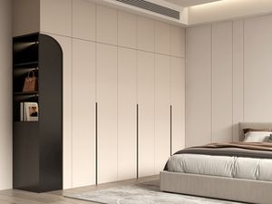 Armoire de chambre à coucher moderne avec coiffeuse, meuble de chambre à coucher de Guangzhou, meuble de maison en bois - Product Image 3