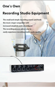 Interfaccia Audio USB Professionale a 4 Canali 24Bit 192kHz per Registrazione dal Vivo Scheda Audio USB 24Bit 192kHz - Product Image 6