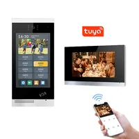 1080P akıllı IP interkom sistemi Tuya görüntülü kapı telefonu Video kapı zili yüz tanıma ile kilidini