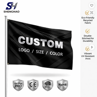 Drapeaux personnalisés imprimés numériquement, grande taille, logo personnalisé, polyester durable, drapeaux promotionnels pour événements sportifs en intérieur et en extérieur