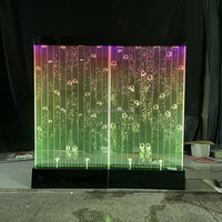 Mur de bulles d'eau LED RGB à changement de couleur, en acrylique, pour décoration intérieure et commerciale