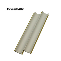 Panneau mural intérieur en composite bois-plastique WPC en forme de croissant 3D, ignifuge, écologique, imperméable, décoratif
