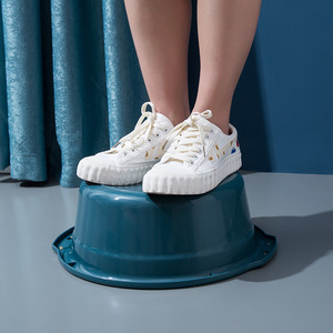 Thickened Plastic <b>Basin</b> Round Large Medium Small Capacity Durable Household Washbasin For Laundry And Daily Use - Product Image 4