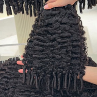 Cheveux humains vierges bruts à cuticules alignées, non-Remy, double trame, bouclés, en paquet de 100g, vente en gros, cheveux vietnamiens et birmans