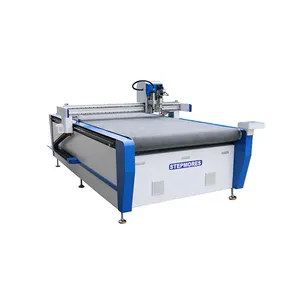 Cnc Spindle And Oscillating Knife Cutting Machine Fabric Leather Cutting Machine With Auto Feed
