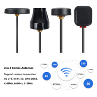 Antenne combinée 4G LTE GPS LNA 5dBi à montage traversant avec câbles SMA – Antenne combinée GNSS 4G LTE LNA à fixation par vis