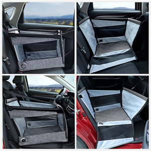 Nouveau design Siège <span class=keywords><strong>auto</strong></span> pliable lavable <span class=keywords><strong>pour</strong></span> chien OEM <span class=keywords><strong>rehausseur</strong></span> avec poche - Product Image 3
