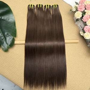 # <span class=keywords><strong>2</strong></span> Paquetes de Cabello Humano Virgen Crudo Camboyano Liso Marrón 15A, Extensiones de Cabello Humano Vietnamita con Cutícula Alineada - Product Image 5