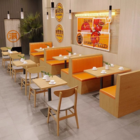 Meubles de salle à manger modernes en cuir souple pour hôtels, villas, restaurants, bars et fast-foods : banquettes et chaises