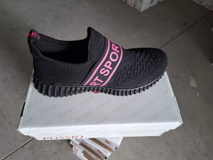 Scarpe Casual Sportive Slip-On da Uomo Possio, Nere, in Tessuto Fly Knit Traspirante, Suola in Gomma, per Tutte le Stagioni - Product Image 3