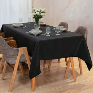 Bán buôn tùy chỉnh tái sử dụng màu rắn hiện đại Polyester vuông Khăn trải bàn cho Đảng trang trí bảng Bìa - Product Image 4