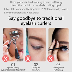 Pinky leem Usb Rechargeable Custom <b>Eyelash</b> <b>Curler</b> Portable Mini Lash Lift Long Lasting Naturally Electric Heated <b>Eyelash</b> <b>Curler</b> - Product Image 4