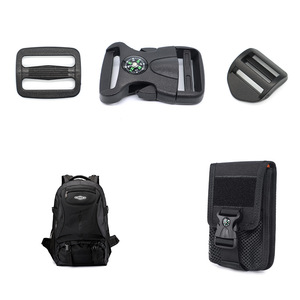 Boucle en plastique avec boussole intégrée, déverrouillage à simple traction pour accessoires de sac à dos A185 25mm 32mm - Product Image 4