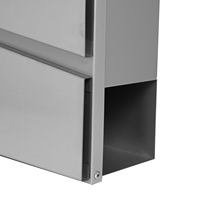 Boîte aux lettres étanche en acier galvanisé de haute qualité MD002 en acier inoxydable ; Nouveauté pour appartement et jardin