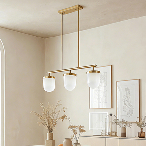 Copper Nordic Bedroom <b>Pendant</b> <b>Light</b> Postmodern Luxury Creative Bar Dining E27 <b>3</b>-Head Glass Sphere <b>Pendant</b> - Product Image 1