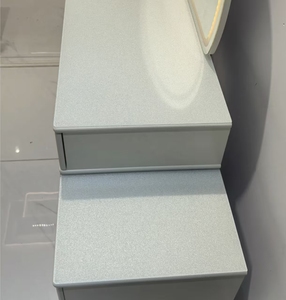 13. Coiffeuse moderne minimaliste en bois crème avec miroir éclairé et rangement multifonction, de luxe, pour chambre et appartement, pour le <span class=keywords><strong>maquillage</strong></span> - Product Image 5
