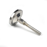 Termometer Bimetal Dial Industri XIAOSHU 0~300 dengan Thermowell SUS304, Dapat Disesuaikan OEM/ODM, Berperingkat IP64, Garansi 1 Tahun