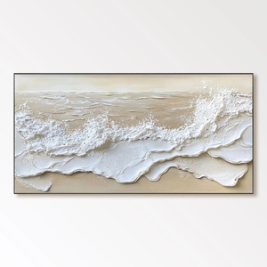 Grande Dipinto a Olio Astratto Moderno <span class=keywords><strong>con</strong></span> <span class=keywords><strong>Cornice</strong></span>, Decorazione Creativa Personalizzata dell'Oceano per Casa e Galleria - Product Image 1