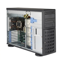 Server Menara 4U Supermicro SYS-7049P-TR Rekondisi Intel Xeon Dual Socket LGA3647 DDR4-2933 8x 3.5 Inch Hot Swap 1280W