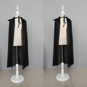 Halloween Vampire Witch Cape <span class=keywords><strong>mantello</strong></span> natalizio Cosplay Devil Costume Unisex nero lungo <span class=keywords><strong>mantello</strong></span> con cappuccio - Product Image 3