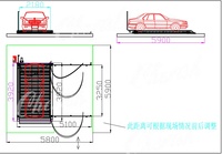 Plateforme de stationnement mobile Cherish PSH-1 avec glissière latérale pour voiture, certification CE, capacité de charge 2000kg/2500kg