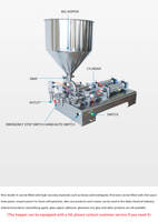 Machine de remplissage semi-automatique de liquides visqueux à pompe à piston, économe en énergie, pour applications alimentaires, chimiques et le remplissage d'eau pure